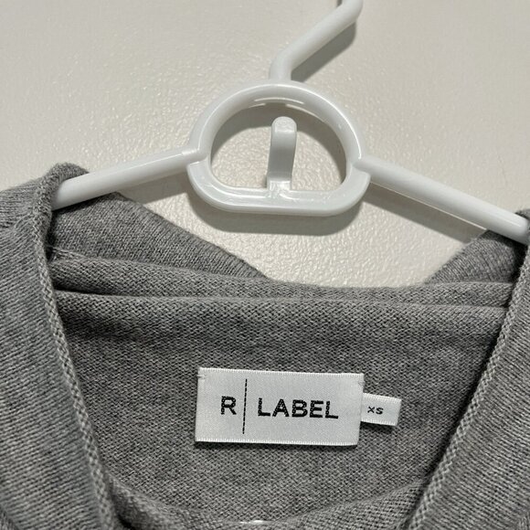 R Label Gray Dolman Sleeve Organic Cotton Cashmere Sweater Size XS - Picture 3 of 8